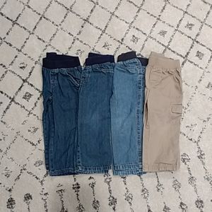 Jumping Beans Toddler Boy Pull-on Pants Jeans, lot